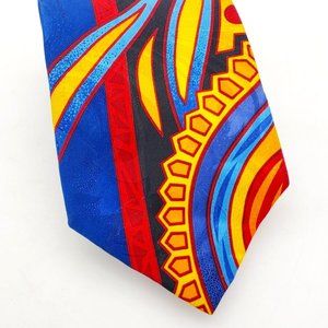 Power Line Electric Neckwear Men's Silk Abstract Tie